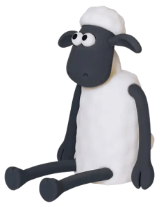 EGGY'S Dziecięca lampka nocna z funkcją ściemniania Eggy&Friends Baranek Shaun