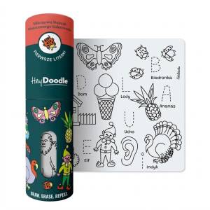 Mata Silikonowa do Kolorowania A4 - Pierwsze literki HeyDoodle 3+