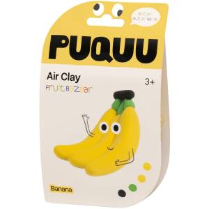Air Clay Puquu - Banan - zestaw masy plastycznej 3+