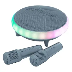 Kidywolf  Przenośny Głośnik Karaoke z Mikrofonami - Blue