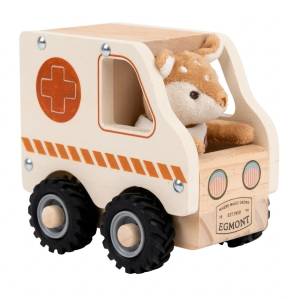 Drewniana Karetka z figurką przyjaciela Egmont Toys 12M+
