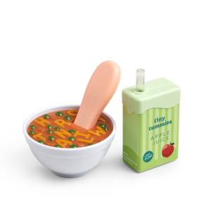 Tiny Harlow Zestaw Lunchowy - Zupa z magiczną łyżeczką i soczek