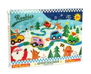 Rookies Kalendarz Adwentowy z 24x samochodzikami Pull Back 3+