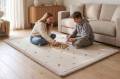Mata piankowa dla dzieci Dywan do pokoju dziecięcego Coral Velvet z pianką memory 150 x 200 cm Kwiaty Hakuna Matte 0783385759441 (5).jpg