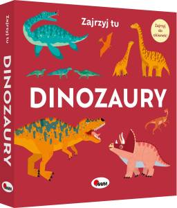 Książka z okienkami Zajrzyj tu Dinozaury Natalia Kawałko-Dzikowska
