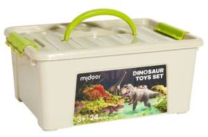 Mideer Zestaw kolekcjonerski dinozaurów 24 szt. figurki dino 3+