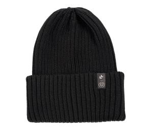 LULLALOVE uniwersalna Czapka Merino - czarna