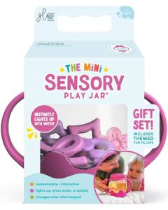 Glo Pals Mini Słoik Sensoryczny z Silikonowymi Dodatkami, Różowy PINK prezent