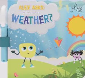 Glo Pals, Interaktywna, świecąca książeczka, Alex pyta: Jaka jest pogoda?, seria Light-Up Library