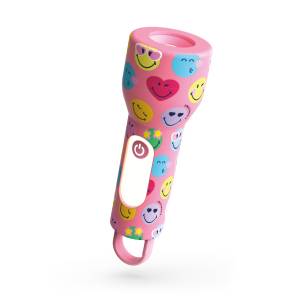 MOB Latarka dziecięca Glowy  Smiley World – różowa