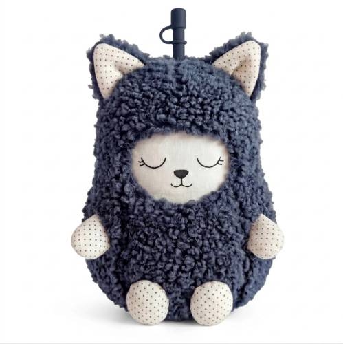 Butelka termiczna w pluszowym etui Fuzzie Asobu - Kot 842591060656 (1).jpg