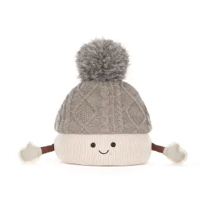 JELLYCAT Czapka Pomilly - Zimowa z Pomponem 26 cm - Maskotka Przytulanka