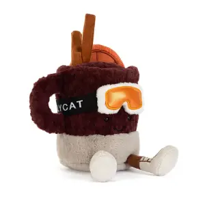 JELLYCAT Mullover - Pluszowy Korzenny Grzaniec 17 cm Narciarz Apres-ski - Pluszak - Maskotka Przytulanka
