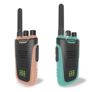 Kidywolf zestaw krótkofalówek walkie talkie dla dzieci / różowo-niebieskie