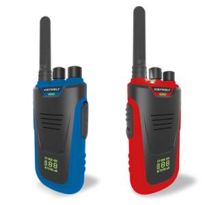 Kidywolf zestaw krótkofalówek walkie talkie dla dzieci / niebiesko-czerwone