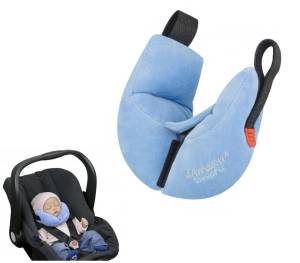 SANDINI SLEEPFIX BABY PODUSZKA STABILIZUJĄCA DO FOTELIKA 0-18 KG NIEBIESKA