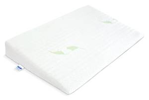 Sensillo Poduszka klin do łóżeczka LUXE ALOE VERA – 38x60cm