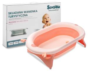 SENSILLO SKŁADANA WANIENKA TURYSTYCZNA RÓŻOWA