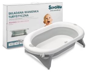 SENSILLO SKŁADANA WANIENKA TURYSTYCZNA SZARA