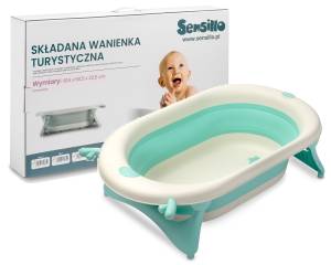 SENSILLO SKŁADANA WANIENKA TURYSTYCZNA ZIELONA