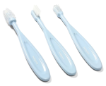 BabyOno Szczoteczki do zębów 3 szt 550/02 Niebieskie