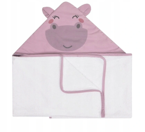 Albero Mio RĘCZNIK BAMBUSOWY ANIMALS & LOVE HIPPO A001