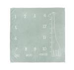 Sensillo MATA muslinowa do robienia zdjęć noworodka 120x120 cm żyrafa miętowa