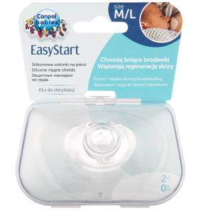 CANPOL OSŁONKI NA PIERSI SILIKONOWE 2szt M/L 18/603