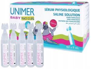 UNIMER Baby NaCl 0,9% sól fizjologiczna - 50 amp x 5 ml