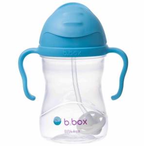 B.Box bidon z obciążoną słomką niekapek 240 ml / Borówkowy