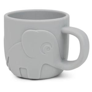 DONE BY DEER KUBEK SILIKONOWY PEEKABOO ELPHEE GREY 150 ml