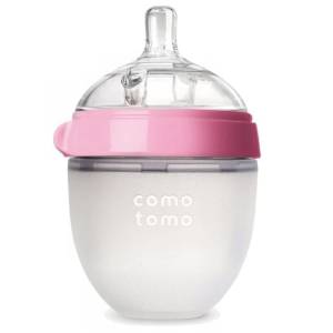 COMOTOMO BUTELKA SILIKOOWA ANTUKOLKOWA 150 ml PINK