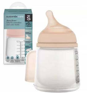 SUAVINEX BUTELKA O REGULOWANYM PRZEPŁYWIE ZERO ZERO 180ML  A