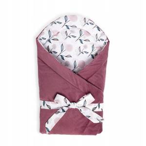 YOONCO ROŻEK BECIK NIEMOWLĘCY BAWEŁNA 75x75 FLOWER