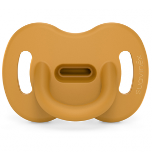 SUAVINEX SMOCZEK SILIKONOWY FIZJOLOGICZNY 0-6M MUSZTARDOWY