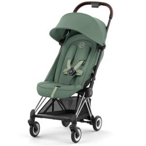  Cybex Coya wózek spacerówka rama Chrome Brown / Leaf Green