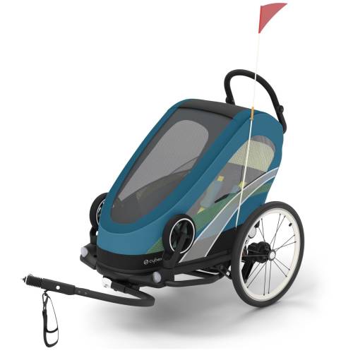 maliblue turquoise cybex zeno bike one box 2w1 przyczepka do roweru wózek spacerówka (1).jpeg