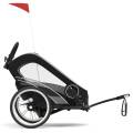 all black cybex zeno bike one box 2w1 przyczepka do roweru wózek spacerówka (4).jpeg