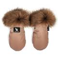 rekawiczko do wózka z futerkiem camel cottonmoose 1.jpg
