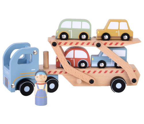 7095 drewniane auto laweta z autami little dutch.png
