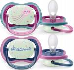 Avent smoczek silikonowy ortodontyczny Ultra Air Night  376/14 2 szt. 6-18M