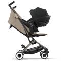 almound beige cybex libelle wózek spacerówka lekki mały po złożeniu do samolotu (5).jpeg