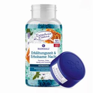 DRESDNER ESSENZ Sól do kąpieli na przeziębienie i spokojny sen noc inhalacja 600g