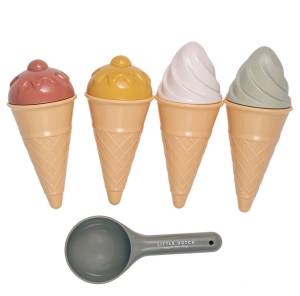 Little Dutch Zestaw plażowy zabawki do piasku 9 el. Lody  18M+