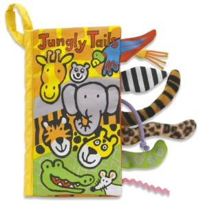 Jellycat książeczka sensoryczna z ogonkami 0M+ / Jungle Tails