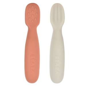 Beaba zestaw 2 szt pierwszych silikonowych łyżeczek gryzaków dla dziecka