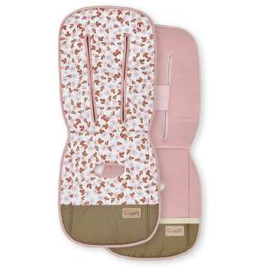 ALBERO MIO wkładka do wózka dwustronna lux retro kwiatki