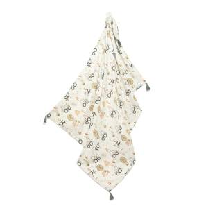 La Millou otulacz bamboo cienki kocyk roz. L 140x110 cm / ABC Farm