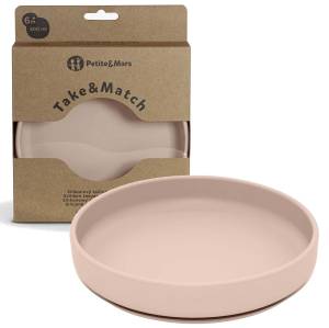 Petite&Mars Silikonowy talerzyk z przyssawką Take&Match /Desert Sand